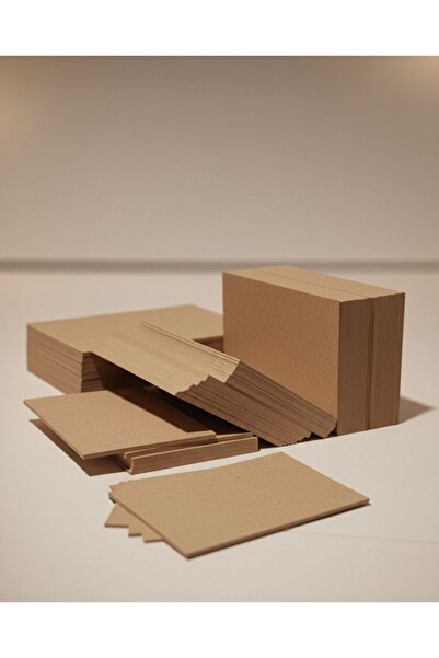 esila KAĞITÇILIK Dış Tic. Ltd. Şti. Kraft Baskısız Boş Karft 50 Adet Kartvizit, Not Kartı, Hediye Notu, Boş Kraft Kağıt (0,0594 KG)