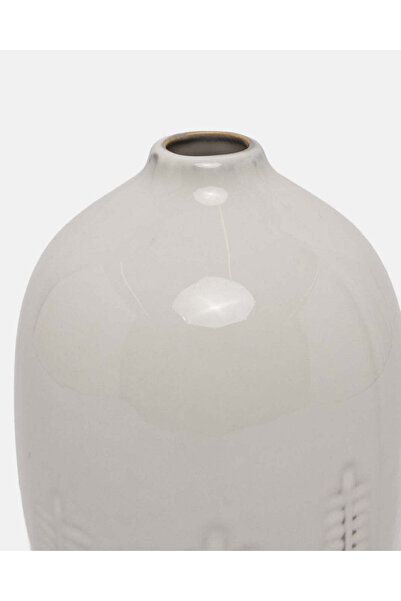 REDTAG Grey Ceramic Embellished Vase