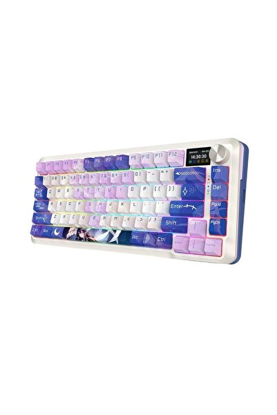 REDRAGON Flekact Pro Bluetooth and wireless mechanical gaming keyboard white Anime RGB lighting