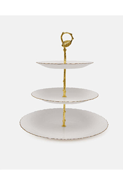 REDTAG White Round 3 Tier Cake Stand