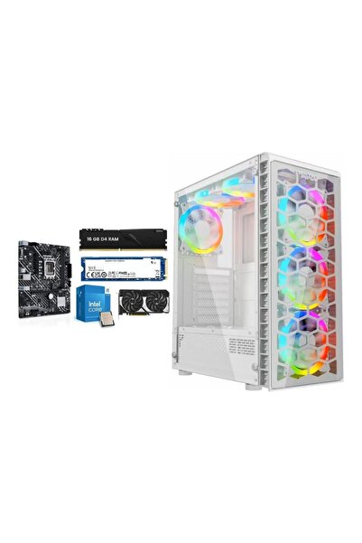 Twisted Minds Killstreak-03 Gaming Desktop i5-12400F, RTX 3050 6GB, 16GB RAM, 1TB SSD, 650W White