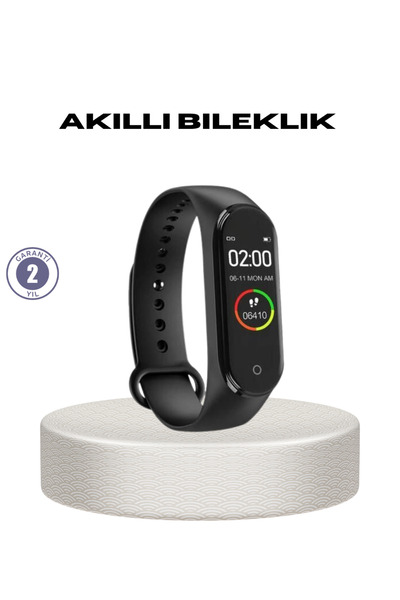 UCUZTEKNO Akıllı Bileklik 0.96 İnç Ekran Kalp Atışlı Kan Basınçlı IP67 Suya D...