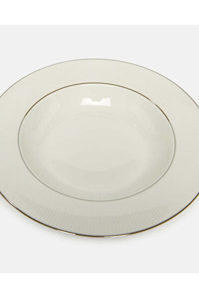 REDTAG White Embellished Soup Plate