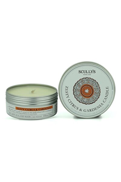 Scullys Lumânare parfumată Zesty Citrus & Gardenie, Scullys, 150 g, 30h