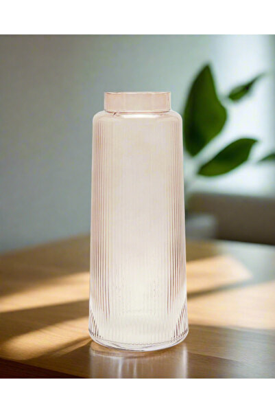 REDTAG Pink Plain Glass Decor Vase