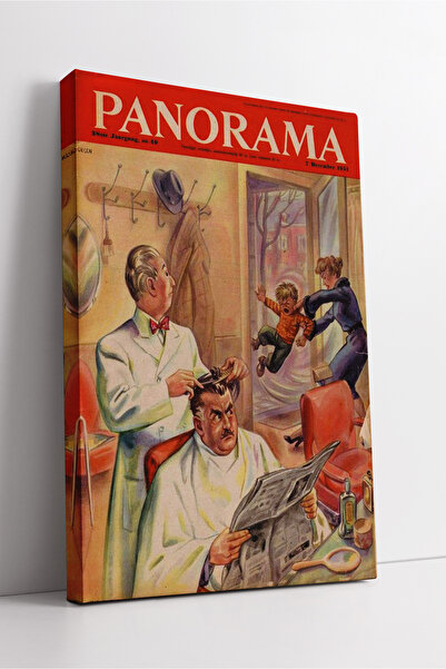 KOSS Dijital Panorama Capitolează designul retro al scenei berberă, pictură decorativă pe pânză în stil nostalgic colorat