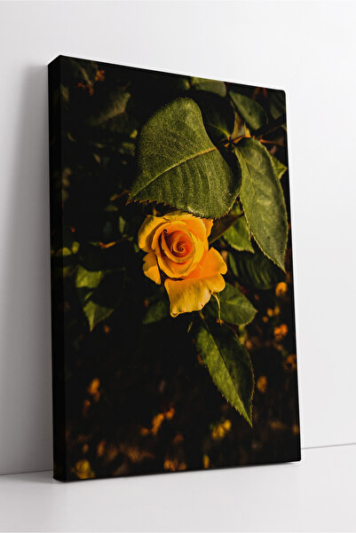 KOSS Dijital Decor de perete cu flori de trandafir galben, tematică florală n...