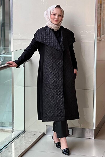 Nuss Wide Collar Quilted Combination Cap