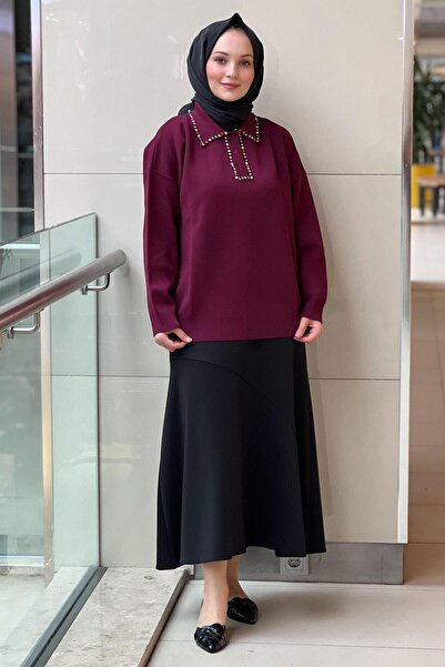 Ghisa Shirt Collar Collars Colorful Stone Knitwear Tunic