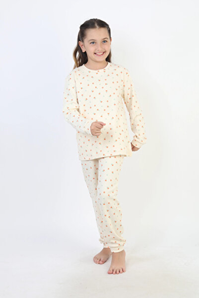 My Hanne Patterned Girl's Pajama Set 51240