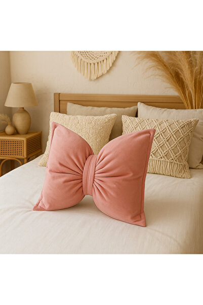 Belomia Home Collection Kurdele Görünüm Dekoratif İç Dolgulu Kırlent | Fiyonk...