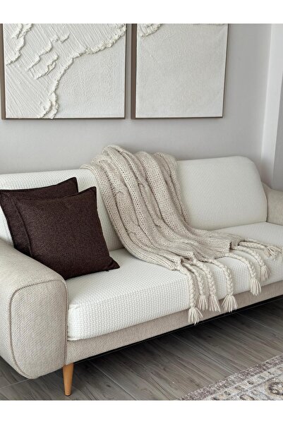 miar home perde tekstil 100% Cotton Sofa Cover – Protective Cover That Covers...