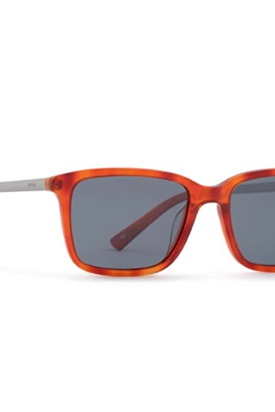 INVU Men's polarized square sunglasses, Mandarin orange/silver, V2903C