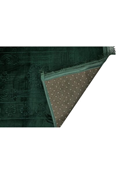 Home Dwell Premium Velvet Prayer Mat 80x120 cm – Green