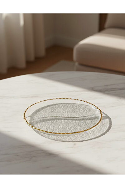 REDTAG Gold Glass Round Platter