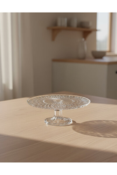 REDTAG Clear Glass Cake Plate