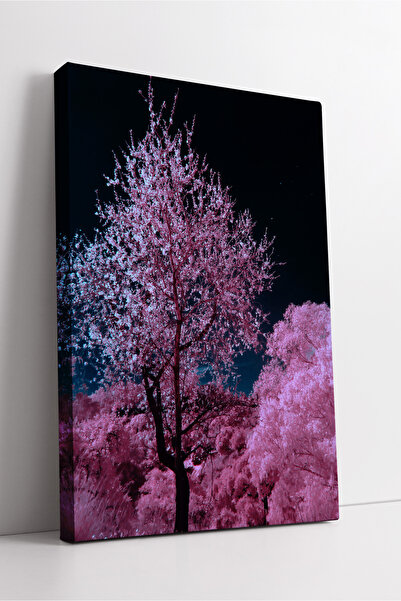 KOSS Dijital Εικόνα σε καμβά με θέμα το ροζ δάσος με τοπίο της φύσης και το δ...