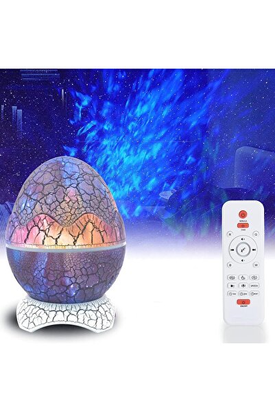 Festive Lights مصباح عرض LED على شكل بيضة ديناصور ثلاثية الأبعاد - موسيقى بلو...