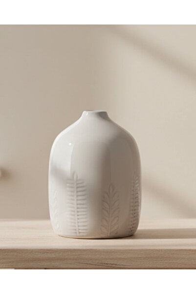REDTAG Grey Ceramic Embellished Vase