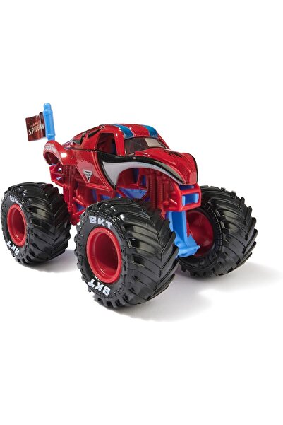 Monster Jam لعبة شاحنة سبايدرمان بمقياس 1:64 من مارفل (للأعمار من 3 سنوات فما فوق)