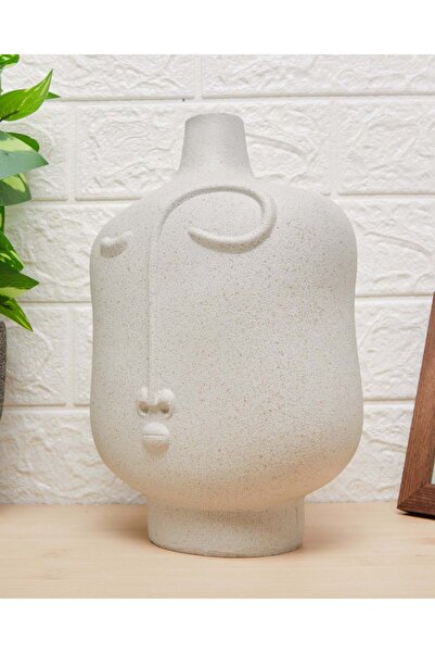 REDTAG Beige Gaia Face Vase