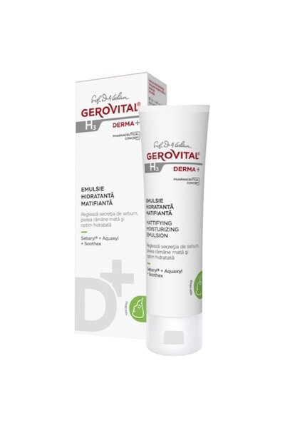 GEROVITAL Emulsion moisturizing mattifying H3 Derma+, 50 ml