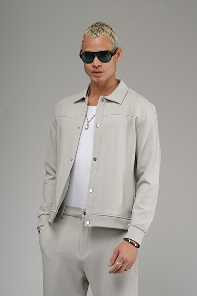 Butik Trend Biz Regular Snap Fastener Jacket Pants Bottom Top Set