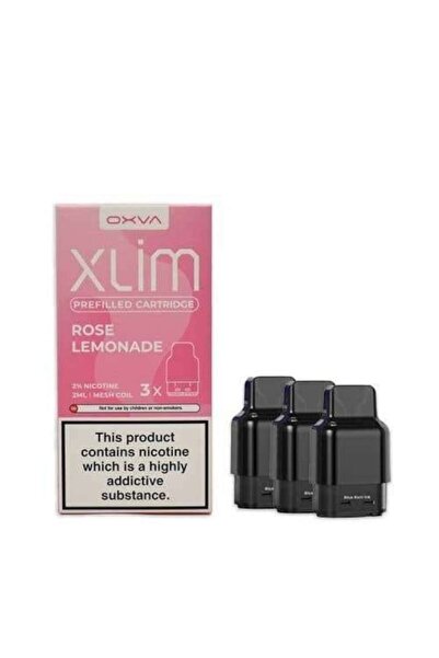 OXVA Xlim Pro 2 Pod Kit - Black Carbon + Xlim Prefilled Cartridge Rose Lemonade 20mg (Pack of 3