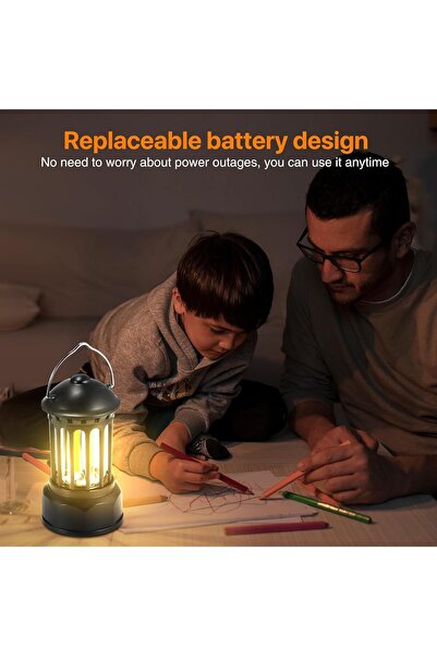 Festive Lights Smart Lantern – Rechargeable Portable LED Table Lamp (16.4x9.2x9 cm)