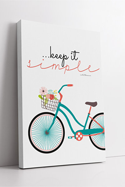 KOSS Dijital Drži to jednostavnim   Napisano sa ilustracijom bicikla   Modern...