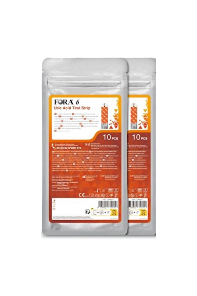 FORA 6 Duo Pack Uric Acid Test - Economic Pack (2x10 tests)