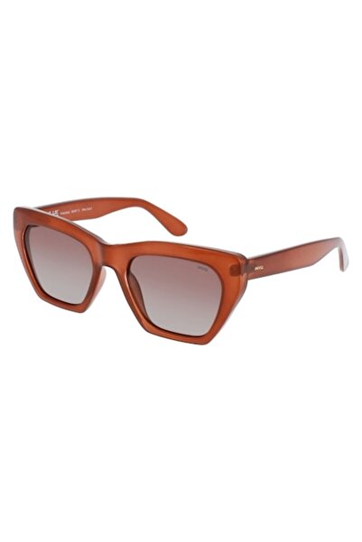 INVU Women's Ultrapolarized Cat-Eye Sunglasses, Red Terracotta B2327C