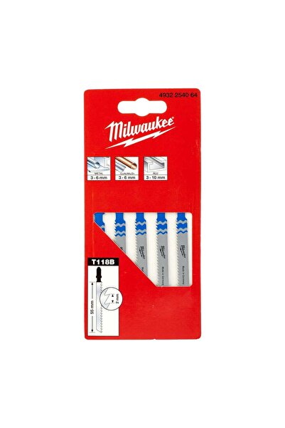 Milwaukee T118B Dekupaj Bıçağı Metal 55 mm 5 Adet
