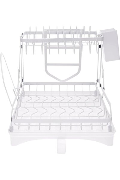 Home Dwell Foldable Dish Rack – Compact Dish Drainer for Sink & Countertop