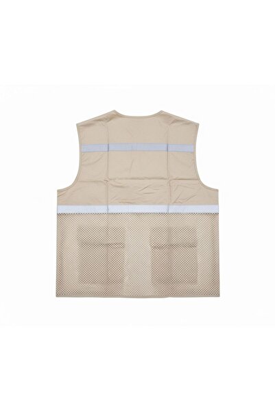 Generic High-visibility mesh safety vest with multiple pockets for engineers and supervisors