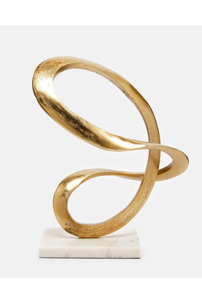 REDTAG Gold Orlando Metal Décor Accent Marble Base