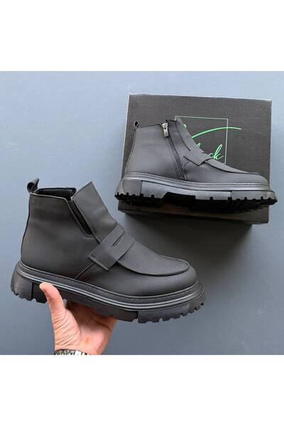 BESKAR Kb K1 Kuback Charcoal Skin Casual Men's Boots