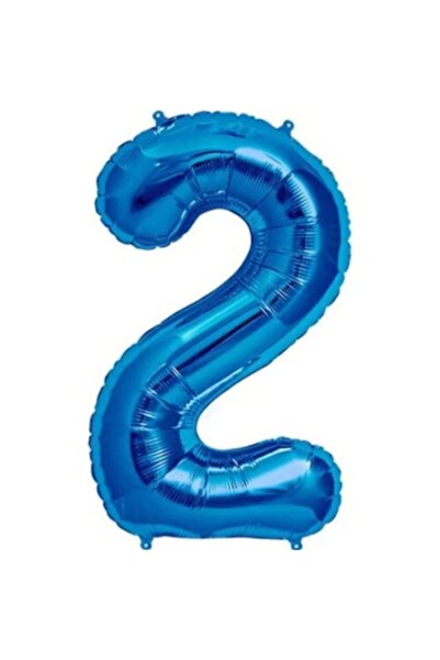 OEM Foil Balloon Number 2 - 100 cm - Blue