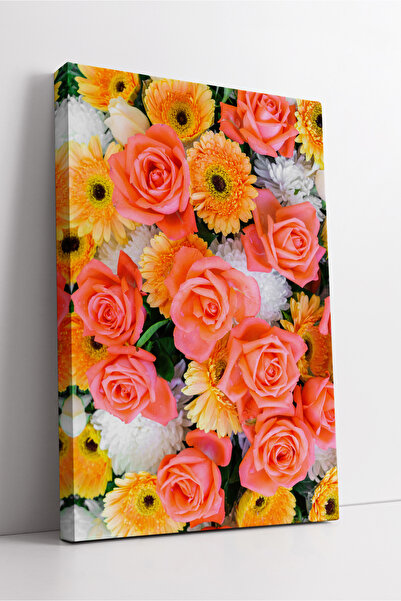KOSS Dijital Μοντέρνο διακοσμητικό ζωγραφικό σε καμβά με θέμα το ζωντανό λουλ...