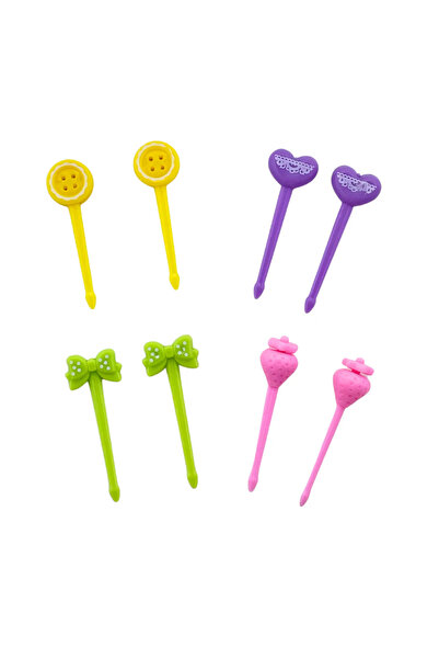 MaffStuff Mini Children's Forks PVC 5x2x5 cm Bows Buttons Hearts MaffStuff®