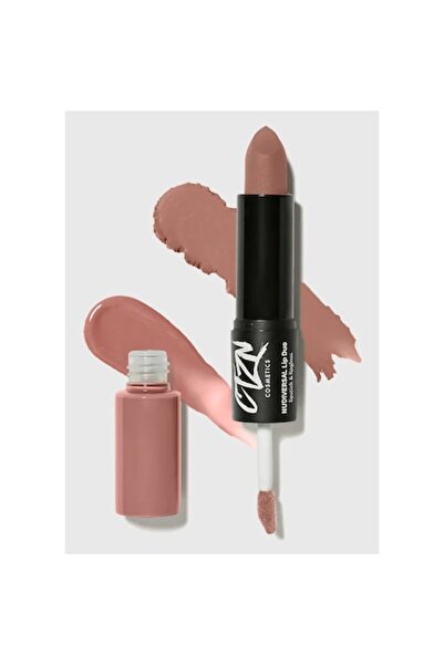CTZN Ruj și creion de buze Nudiversial Lip Duo 15, roz închis