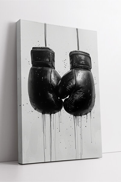 KOSS Dijital Black Boxing Gloves Sports Themed Modern Minimal Style Decorativ...