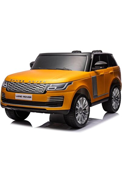 Colorland سيارة رينج روفر ١٢ فولت للركوب، لون ذهبي مطفي، مع عجلات EVA (للأعما...