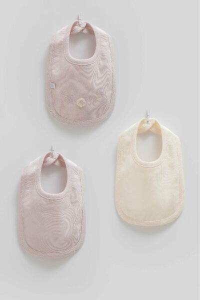 Caramell 100% Cotton Love Hugs 3-Piece Baby Bib Crml.Onk2039 Lilac