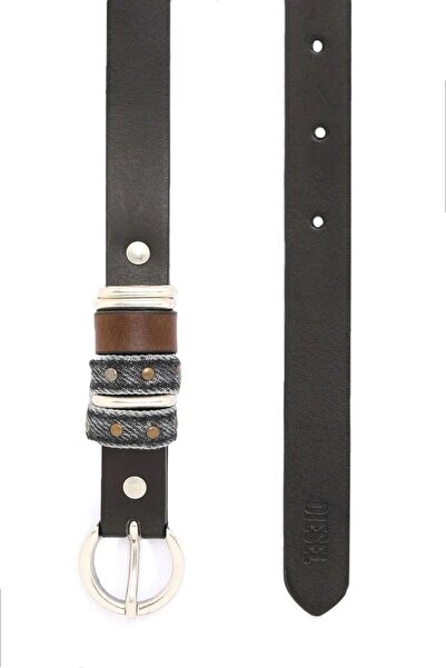 Diesel Aldo Women's belt EXTERNAL 100% leather, black