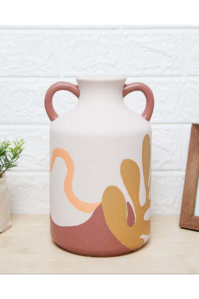 REDTAG Brown Embellished Terra Flower Vase