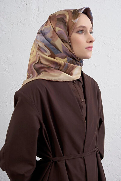 Armine Eșarfă din mătase twill cu model abstract -2025/2026 -9423D