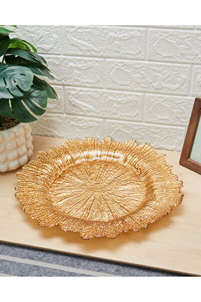 REDTAG Gold Embellished Charger Plate