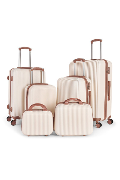 LİMRA A travel bag set consisting of 6 luggage bags in various sizes, made of strong and lightweight materials.