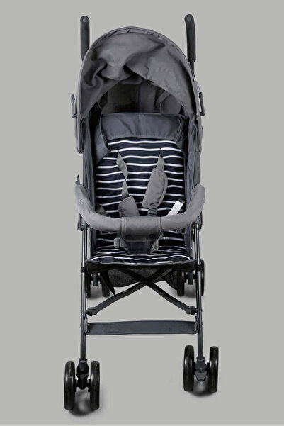 REDTAG Babies Grey Striped Stroller